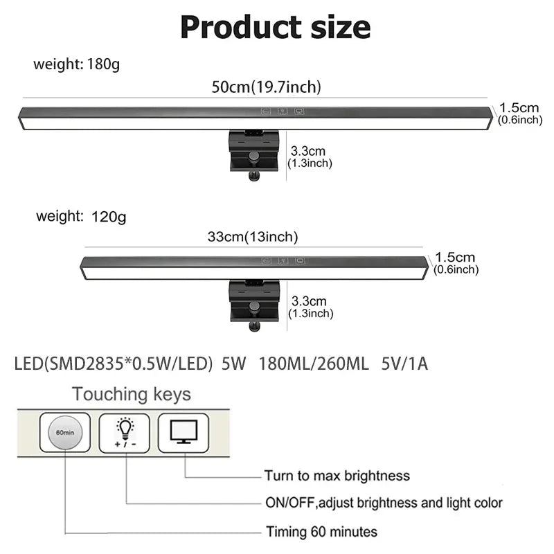 SetupCove Monitor Light Bar – product photo 5