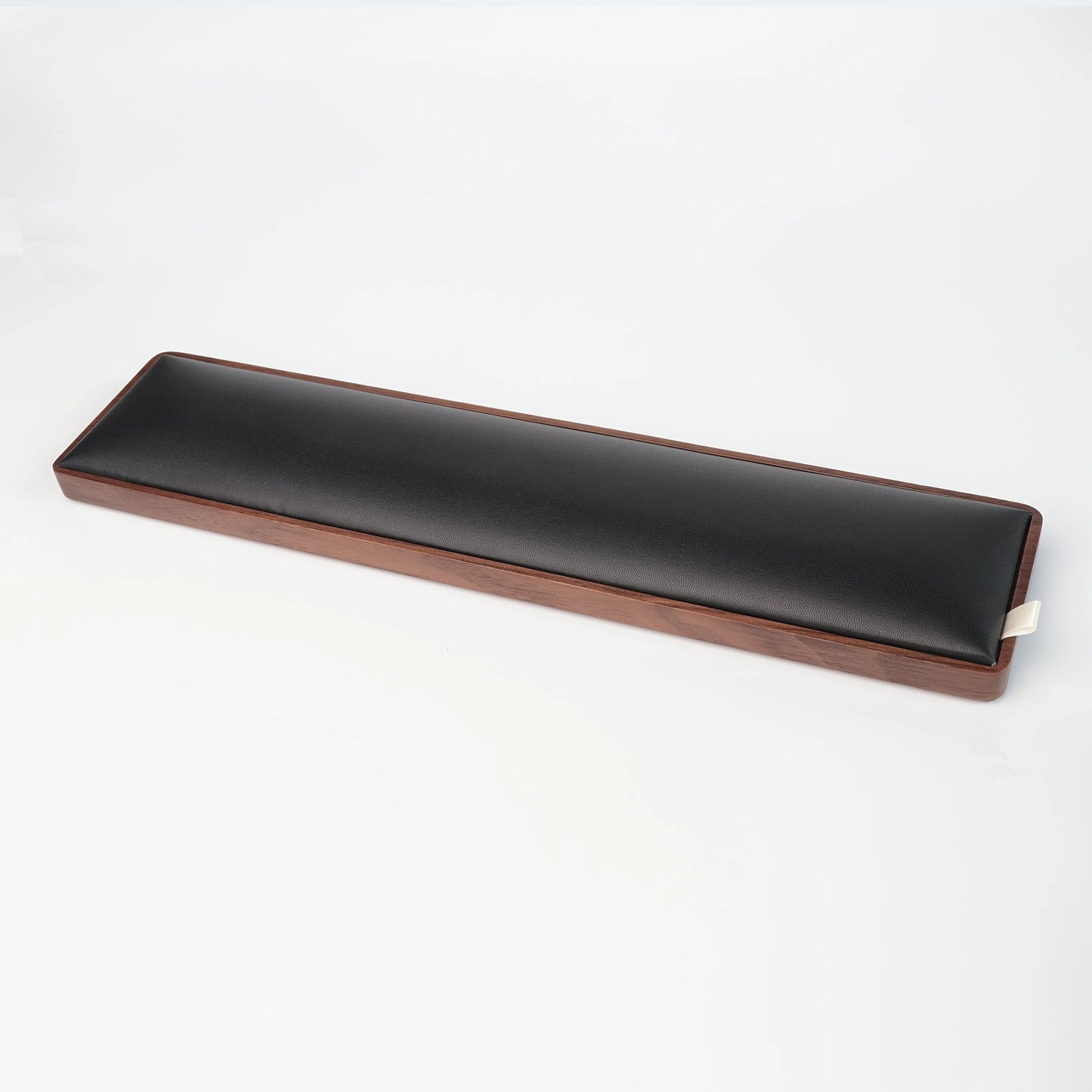 SetupCove Wooden Keyboard Wrist Rest – Ergonomic Walnut Palm Support with Cable Storage Tray